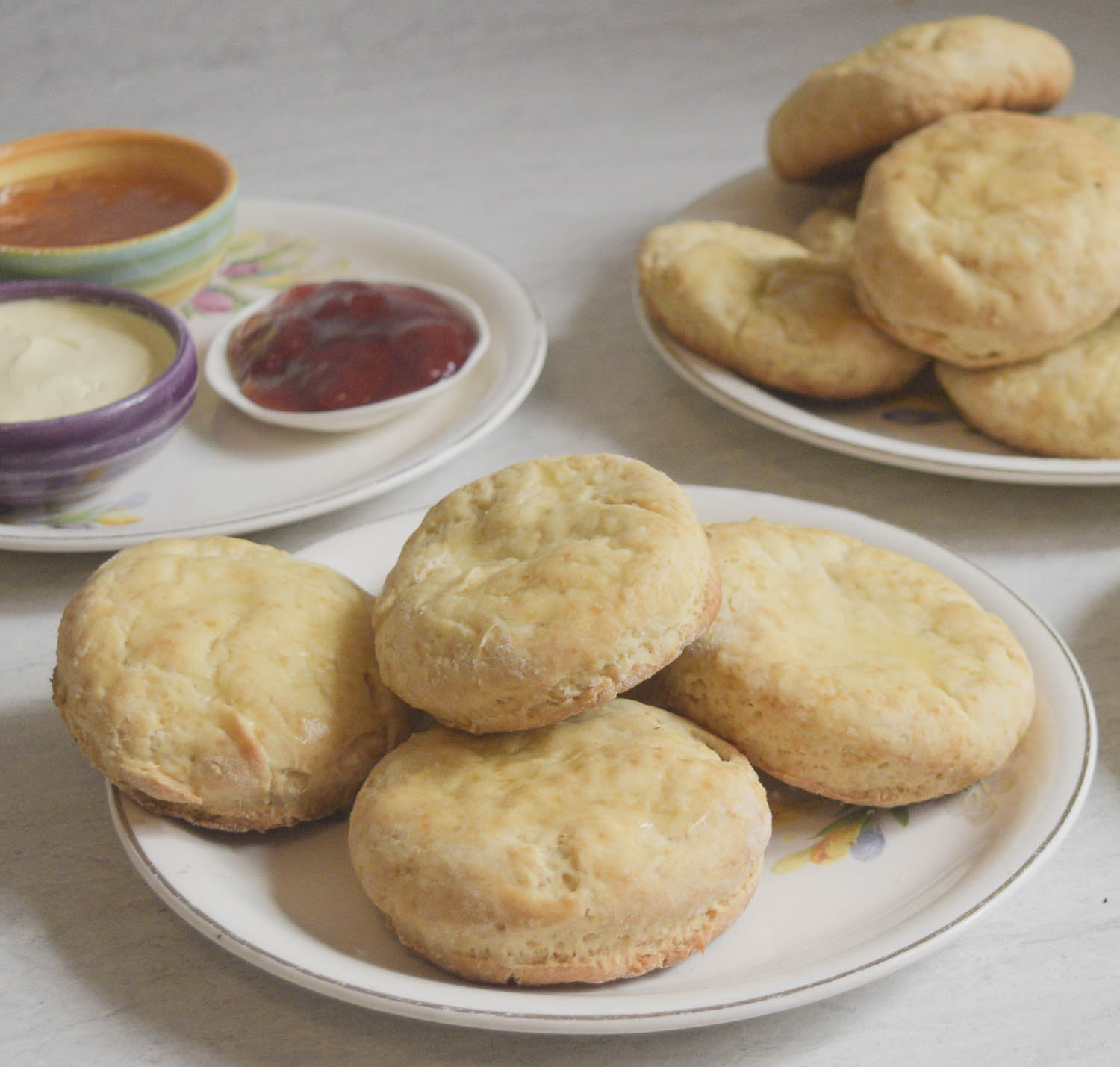 biscuits with jam and butter